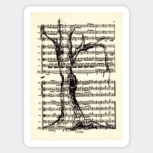 Handel Water Music Tree #4 Sticker